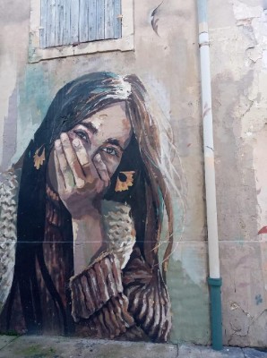 Graffiti legální zeď pro tvorbu street art veřejnosti